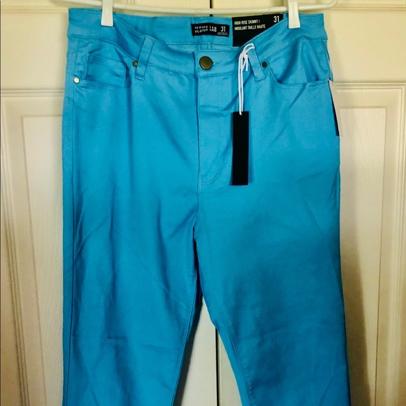 BNWT DESIGN LAB baby blue skinny stretch jeans - Picture 3 of 5